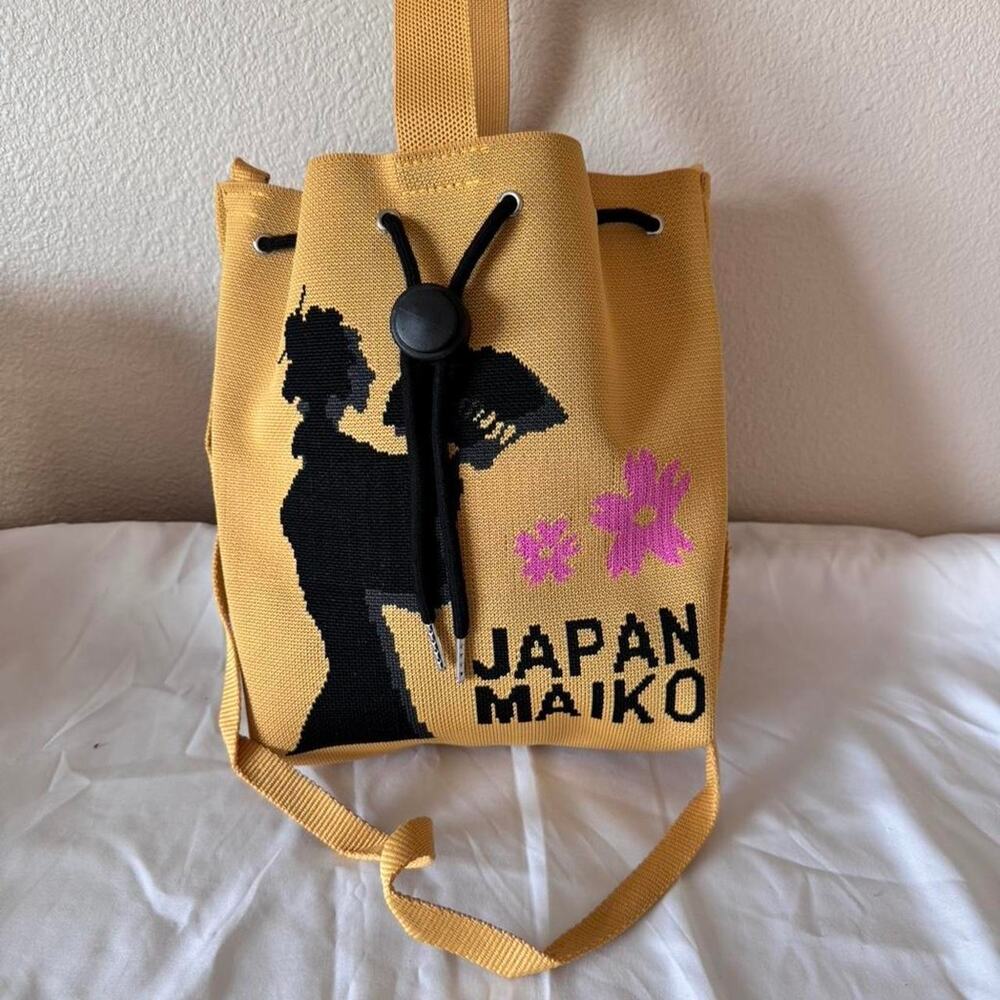 D Kelly Japan Yellow and Pink Bag